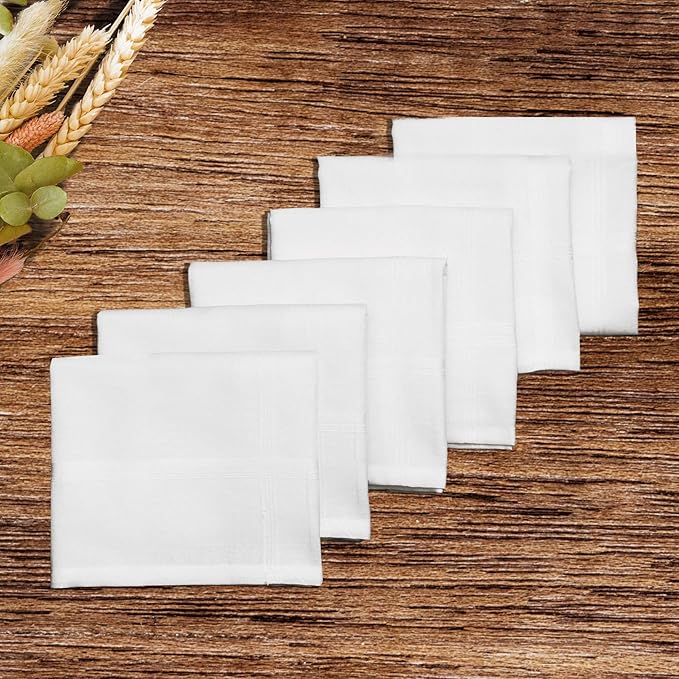 Caruso Italy 100% Cotton Men's Italia Handkerchief | Luxurious, Soft, and Ultra-Absorbent Handkerchief For Men | 50cm X 50cm