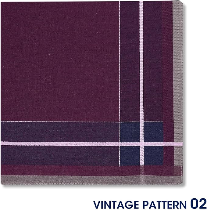 Selected Hanky 100% Cotton Handkerchiefs for Men