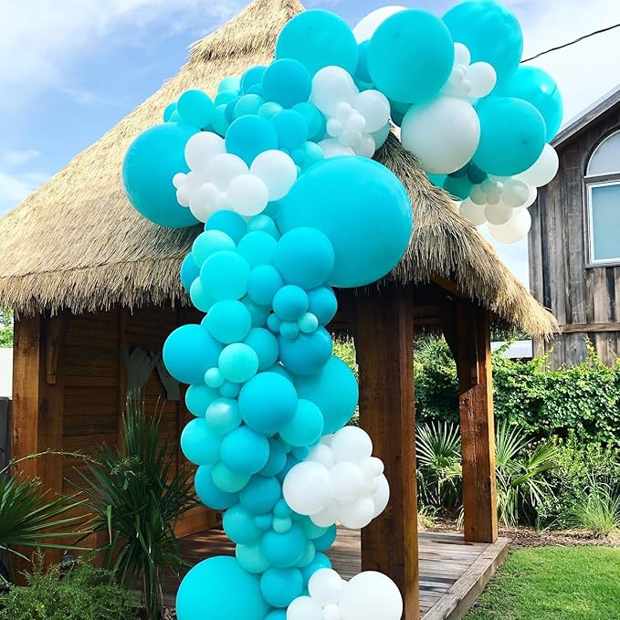 Bezente Teal Balloons 18 Inch - 30 Pack Large Thick Teal Balloons Big Round Turquoise Latex Balloon for Wedding Bridal Shower Birthday Party Backdrop Decorations