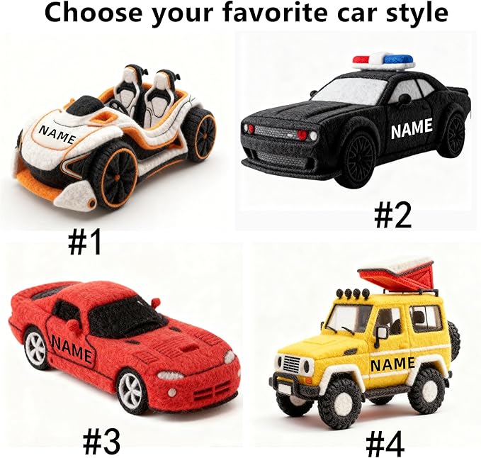 Custom Name Sports Car Shaped Pillow Personalized Race Car Pillow for Boys Customized Soft Sports Car Plush Pillow for Room Decor Play Perfect Birthday for Kids