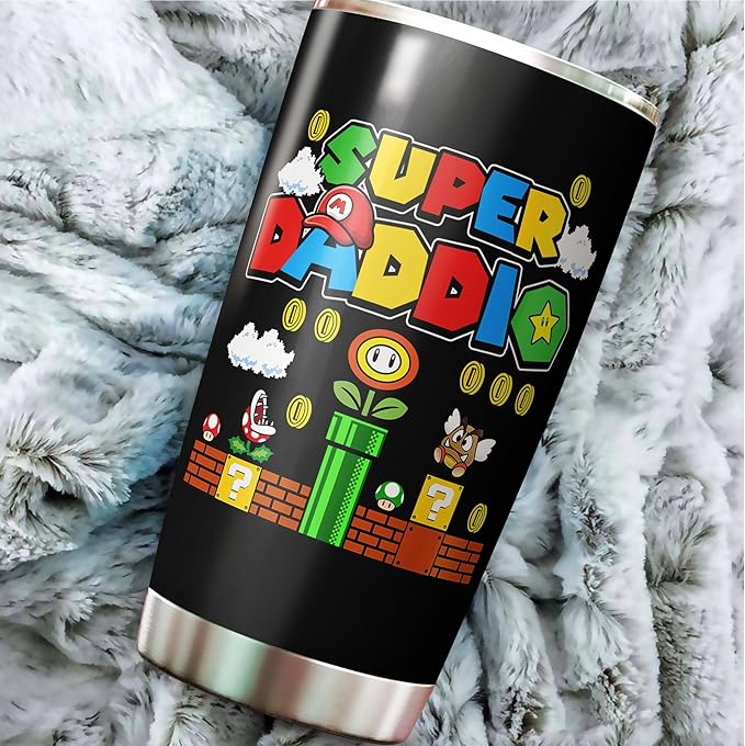 Dad Tumbler - Gifts for Dad on Fathers Day, Christmas, Birthday - Father Mug - Daddy Cup - Gift for Dads from Daughter, Son