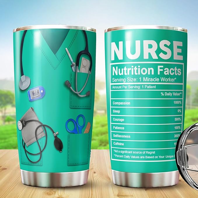 Nurse Tumbler - Gifts for Nurse on Christmas - Nurse Week Gifts - Gifts For Nurse Women - Nurse Cup - Nurse Graduation Gift Idea - Nursing Gifts For Nurses - Gifts for Nursing Students - Tumbler 20 Oz