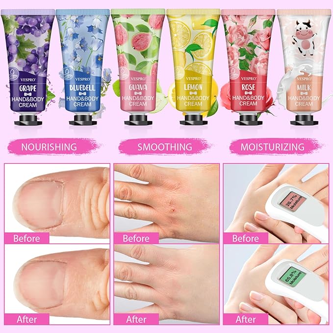 VESPRO 168 Pack Hand Cream Set for Women, Hand Lotion for Valentines Day Gifts, Bridesmaid Gifts, Thank You Gifts, Birthday Gifts, Mothers Day Gifts, Hand Lotion Travel Size for Dry Cracked Hands