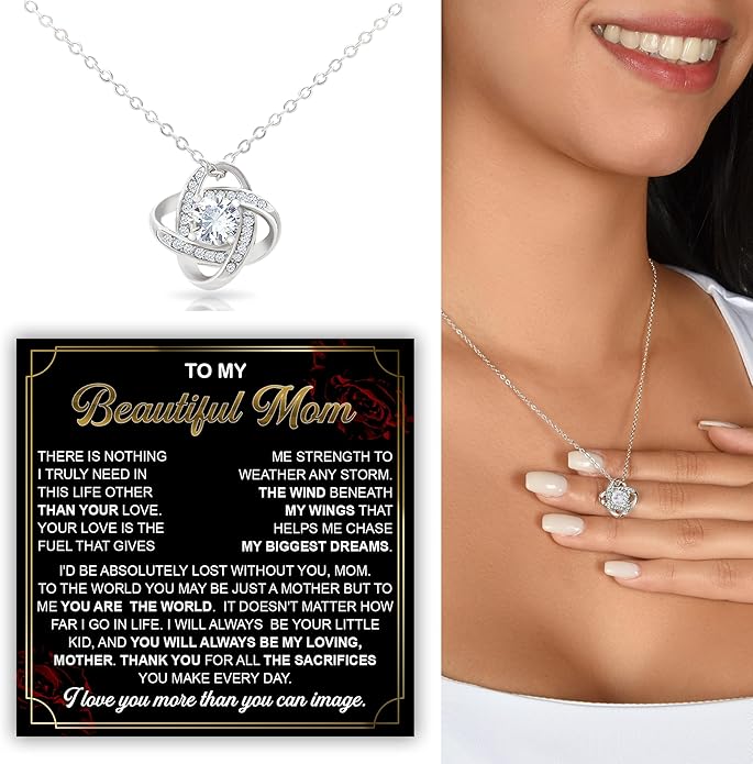 To My Mom Necklace, To My Badass Mom Necklace, To My Loving Mom Necklace From Son, Mother Daughter Necklace Gifts for Mom, Mothers Day Necklace Gift For Mom, Best Necklace Gifts For Mom