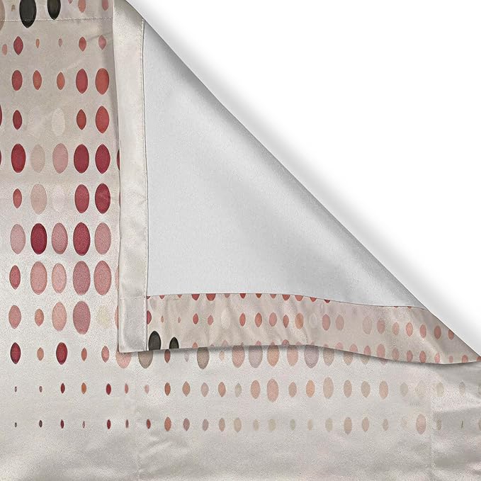 Ambesonne Polka Dot Window Valance, Surreal Composition of Dreamy Spots Art Modern Pastel Abstract Rounds, Curtain Valance for Kitchen Bedroom Decor with Rod Pocket, 54" X 18", Blush Lilac Eggshell