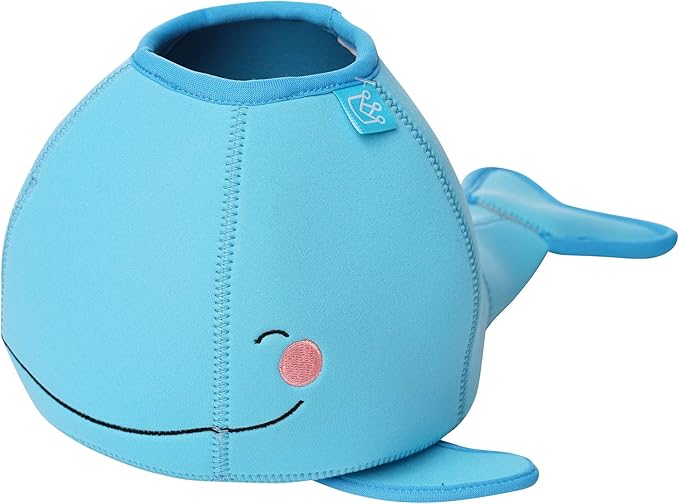 Manhattan Toy Neoprene Whale 5-Piece Floating Spill n Fill Bath Toy with Quick Dry Sponges and Squirt Toy