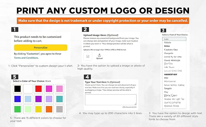shop4ever Personalized Custom Design Your Own Eco Cotton Tote Reusable Shopping Bag Customizable Gift