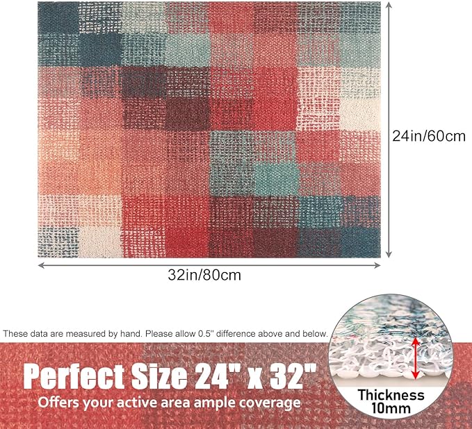 Shower Mat Bathtub Mat Non-Slip: 24x32 Inch, Soft Comfort Bath Mat with Drainage Holes, PVC Loofah Massage Bathmat for Shower, Tub, Bathroom, Wet Areas, Quick Drying