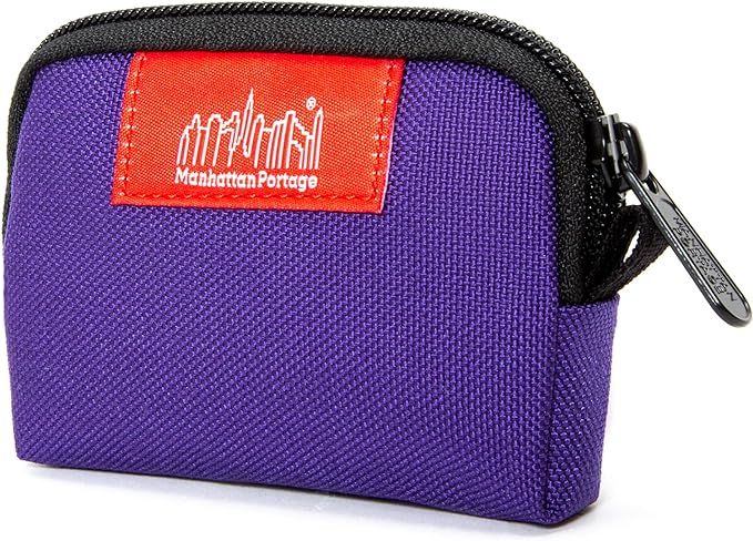 Manhattan Portage Coin Purse With Zipper Closure Pouch Eclectic Colors Credit Card ID Card Jewelry Keys Water Resistant Gift 1000D CORDURA® Everyday Carry