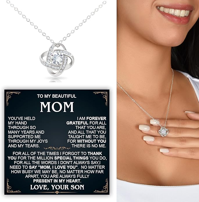 To My Mom Necklace, To My Badass Mom Necklace, To My Loving Mom Necklace From Son, Mother Daughter Necklace Gifts for Mom, Mothers Day Necklace Gift For Mom, Best Necklace Gifts For Mom