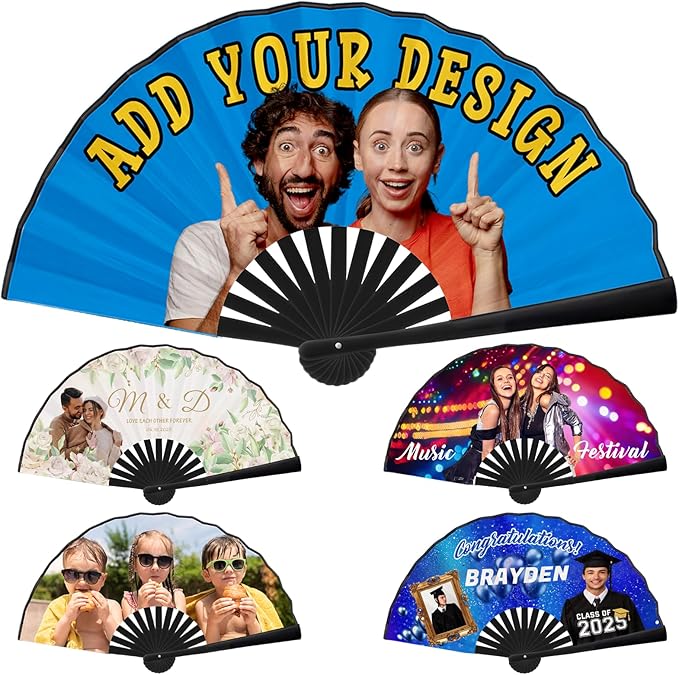 Custom Fans Personalized Fans for Line Dancing Folding Popping Fans for Wedding Dancing Concert Cosplay Party