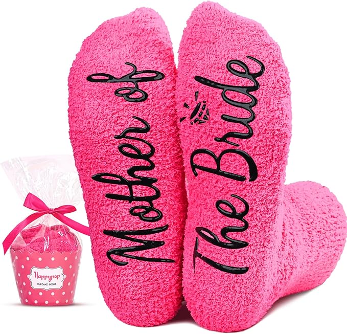 HAPPYPOP Wedding Gifts for Mother - Mother of the Groom & Bride Gifts, Mom in Law Socks