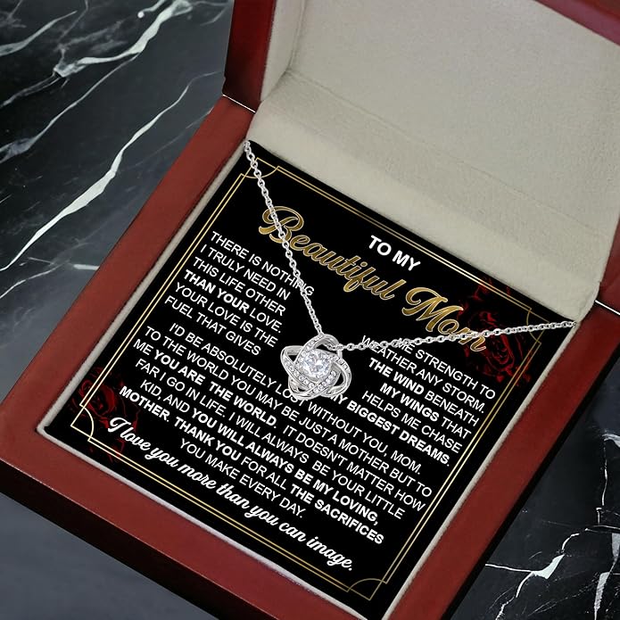 To My Mom Necklace, To My Badass Mom Necklace, To My Loving Mom Necklace From Son, Mother Daughter Necklace Gifts for Mom, Mothers Day Necklace Gift For Mom, Best Necklace Gifts For Mom