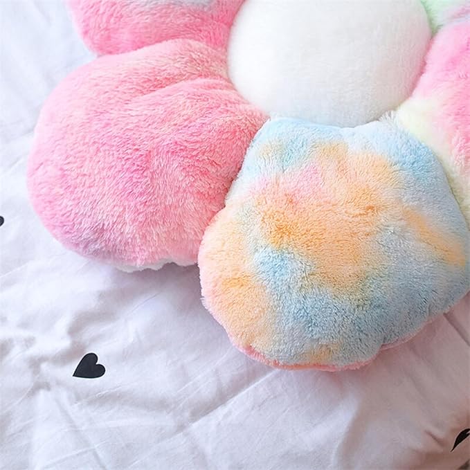 20” Flower Pillow Flower Shaped Throw Pillow Colorful Daisy Flower Pillows Seating Cushions for Adults Kids Throw Pillows Couch Decor