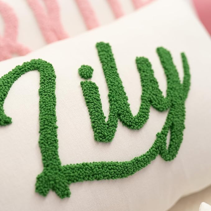 Custom Monogram Pillow - Personalized Embroidered Pillow - Customized Letter Monogrammed Pillows - Customized Pillow Gift for Couple - Home Decorations Gift - House Warming Gifts New Home