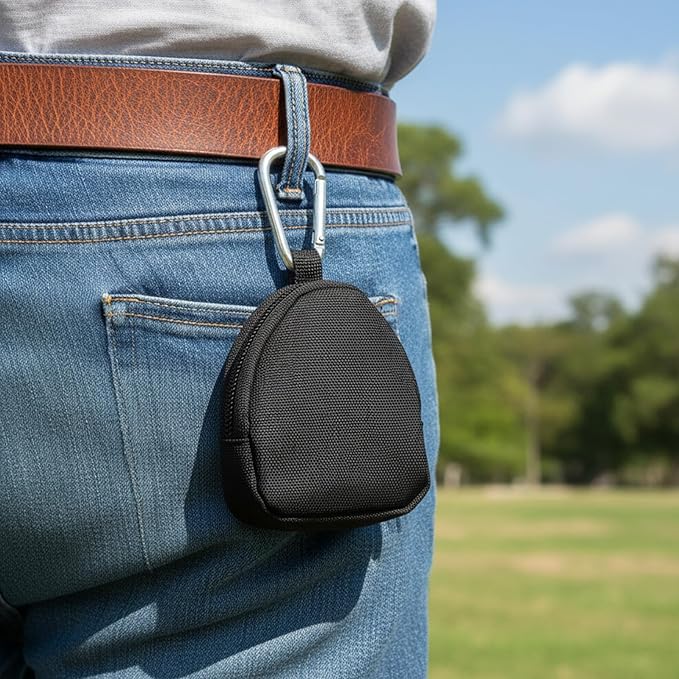 Mini Keychain Pouch, Black Mini Coin Purse Keychain, Black Nylon Coin Pouch for Earphone Car Key Backpack Accessory Pouches