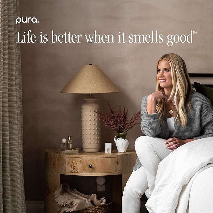 Pura x Studio McGee Home Scent Refill - Smart Air Diffuser - Up to 120-Hours of Luxury Fragrance per Refill - Home Essential - Clean & Safe Diffuser Fragrance - 2 Pack, Winter Bayberry
