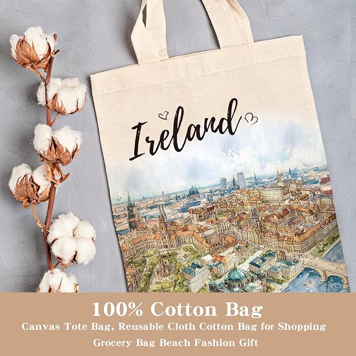 Canvas Tote Bag Gift - Funny Reusable Cloth Bags Vintage Totes Gifts for Women Shopping Grocery Lover Books Reader