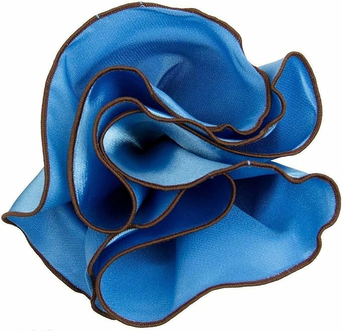 Premium Pre-Folded Four-Point Suit Pocket Square for Men with Sewn Pocket Fold