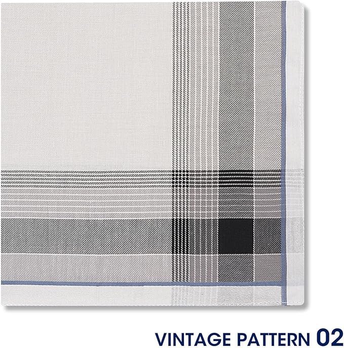 Selected Hanky 100% Cotton Handkerchiefs for Men