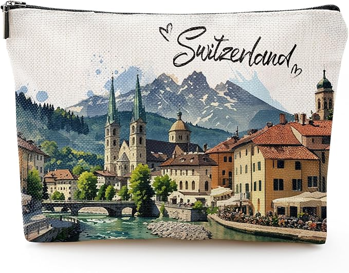 Switzerland Travel Souvenirs Gift - Zurich Lausanne Trip Gifts for Women, Swiss Alps Journey Gifts for Switzerland Lover Bridal Shower Holiday Homewarming Birthday Gift