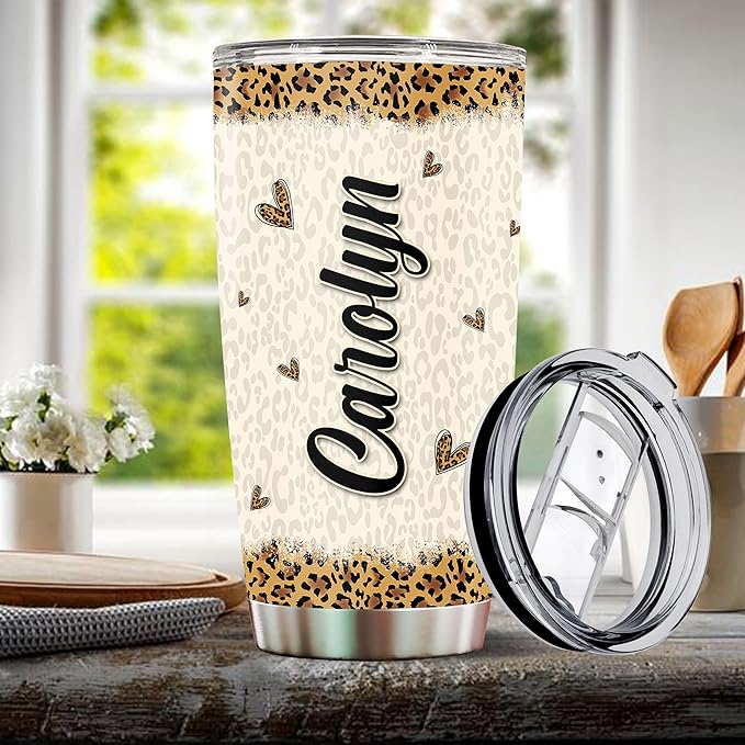 Personalized Chicken Tumbler Funny Rooster Gifts for Women Insulated Stainless Steel 20oz With Lid Travel Cup Coffee Mug Water Bottle Gift for Her Girl Friends