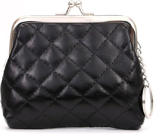CONCISE Coin Purse Vintage Bag Lock Wallet Buckle Kiss Lock change purse leather coin purse change holder wallet coin