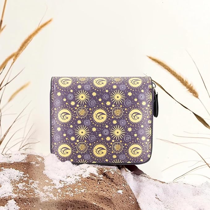 Genuine Small Wallet for Women, Slim RFID Blocking Credit Card Holder with ID Window, Compact Purses for Women with 26 Card Slots