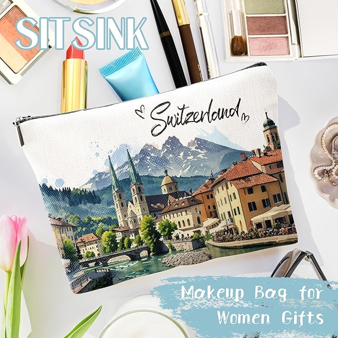 Switzerland Travel Souvenirs Gift - Zurich Lausanne Trip Gifts for Women, Swiss Alps Journey Gifts for Switzerland Lover Bridal Shower Holiday Homewarming Birthday Gift