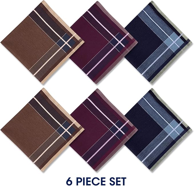 Selected Hanky 100% Cotton Handkerchiefs for Men