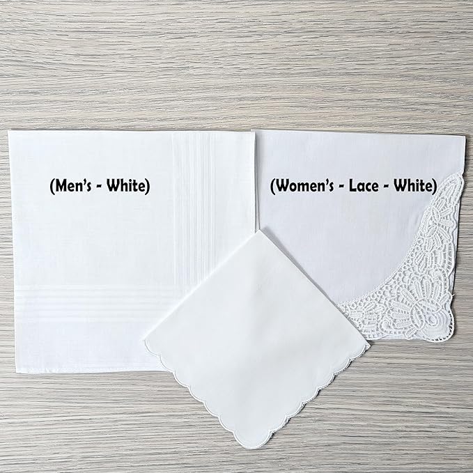 Father of the Bride Gift from Daughter Custom Handkerchief - Personalized Embroidered Hanky For the Wedding Day, Something Blue For Brides, Bridesmaids, Dads and Moms & Wedding Keepsake