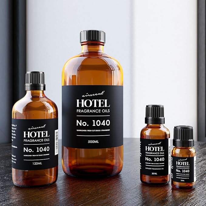 AirScent 50 Central Park Ritzy Hotel Fragrance No. 1040 - Elderflower Fresh Cut Grass Strawberry - Hotel Diffuser Oil for Ultrasonic and Waterless Diffusers and Crafting - 30 mL, 1 fl oz Bottle