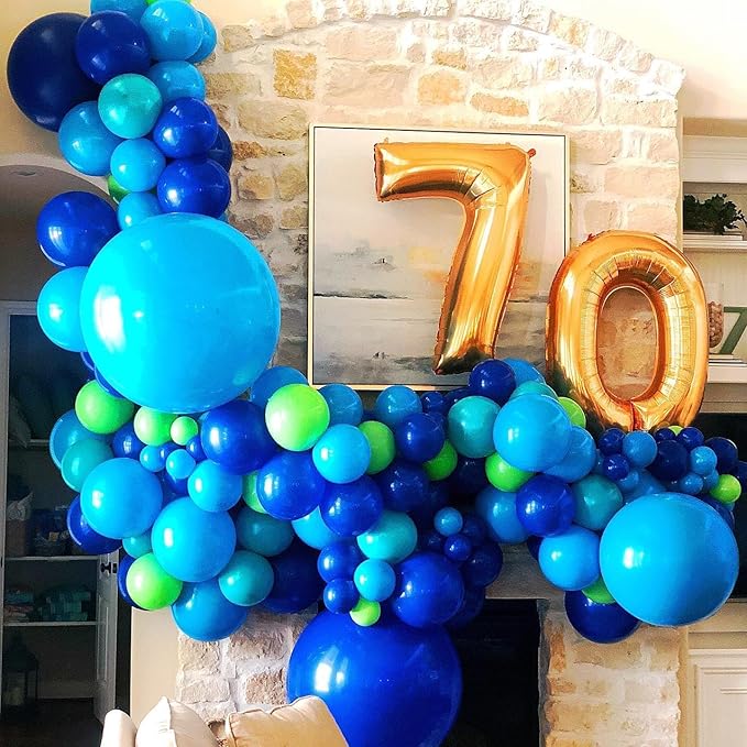 Bezente Teal Giant Balloons 36 Inch - 8 Pack Jumbo Teal Balloons Large Round Turquoise Latex Balloons for Wedding Bridal Shower Birthday Party Backdrop Decorations