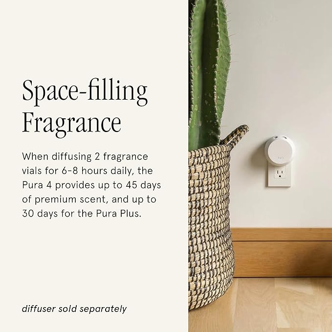 Pura & Mersea Home Scent Refill - Smart Home Air Diffuser Fragrance - Provides Hours of Luxury Fragrance - Household Essential - Clean & Safe Diffuser - 2 Pack - Mistletoe Kiss