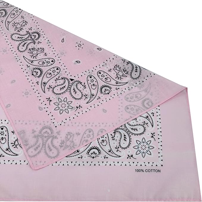 Vamqor Bandanas Gift Box 6 pack,Premium Super Soft 60s Cotton Paisley Bandannas Handkerchiefs for Men,Women and Kids