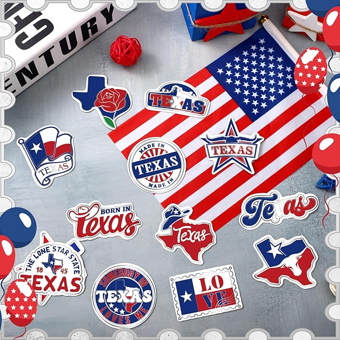 Konohan 25 Pcs Texas Souvenir Gifts Texas Magnets for Refrigerator Bulk Fridge Magnet Stickers States Souvenirs Gifts Magnet Holiday Magnetic Travel Decoration for Home Car Decor