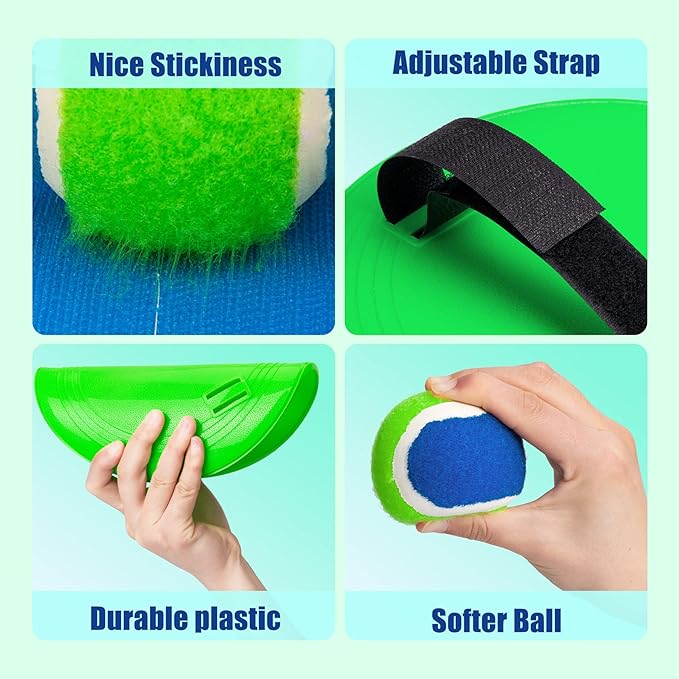 EVERICH TOY Upgraded Toss and Catch Ball Game Set, Outdoor Games for Kids Toys, Stocking Stuffers for Family Games, Beach Pool Yard Christmas Toys Birthday Gifts for Boys Girls 3 4 5 6 7 8-12 Year Old