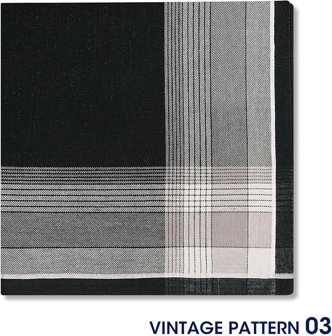 Selected Hanky 100% Cotton Handkerchiefs for Men