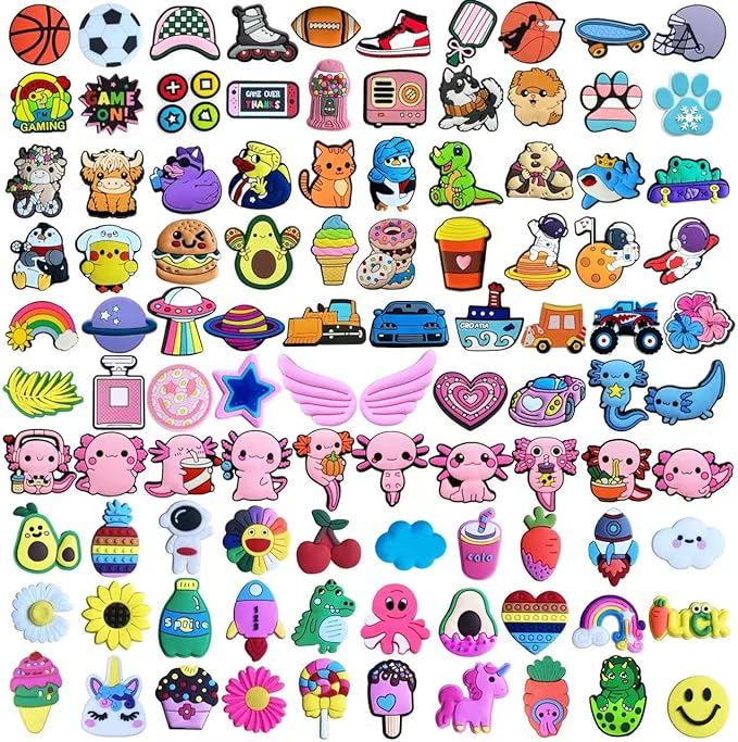 Ella & Emma 30/50/100 Bulk Different Keychains, Mixed Non-Repeat Cute Key Chain for Classroom Prizes Students Incentives Holiday Gifts Party Favors (50pcs Mixed)