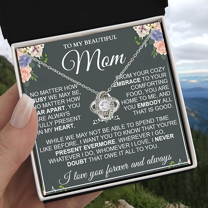 To My Mom Necklace, To My Badass Mom Necklace, To My Loving Mom Necklace From Son, Mother Daughter Necklace Gifts for Mom, Mothers Day Necklace Gift For Mom, Best Necklace Gifts For Mom