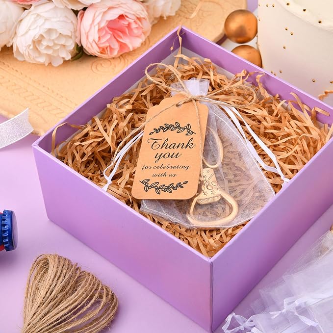 50Pcs 50th Birthday Bottle Opener Set, 50th Golden Bottle Openers Birthday Personalized Party Favors 50th Wedding Anniversaries Souvenirs Favors for Guests Gifts Decorations（50th）