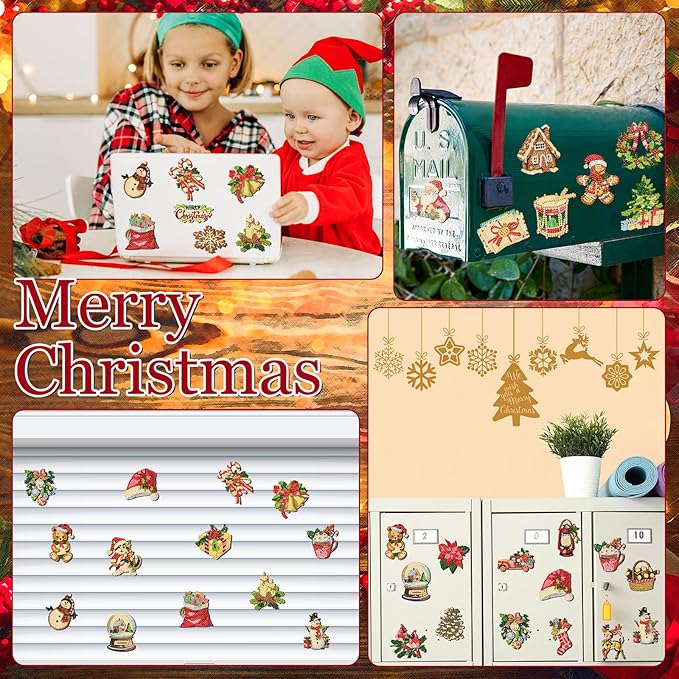 30 Pcs Christmas Diamond Art Magnets Kits DIY Santa Claus Diamond Fridge Magnetic Stickers Xmas Gem Art Magnets for Beginners Holiday Decor Home