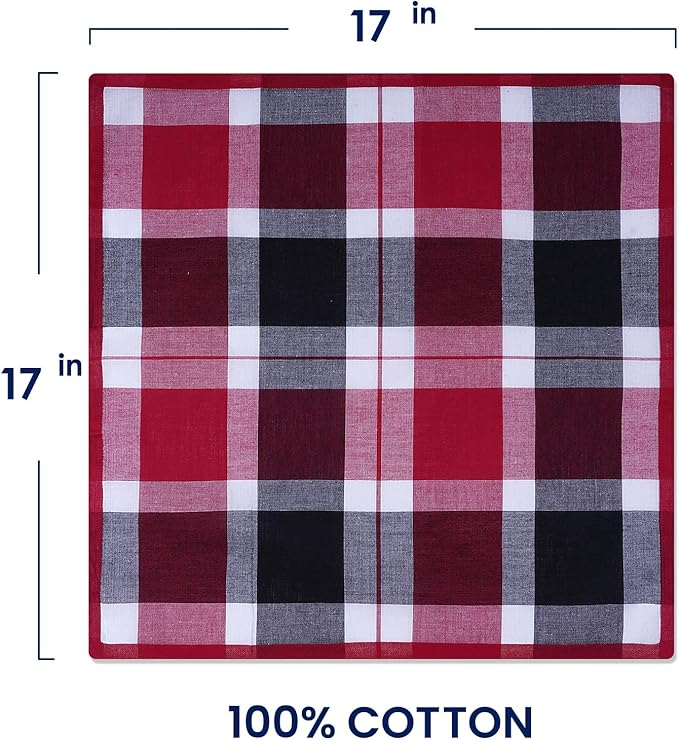 Selected Hanky 100% Cotton Handkerchiefs for Men