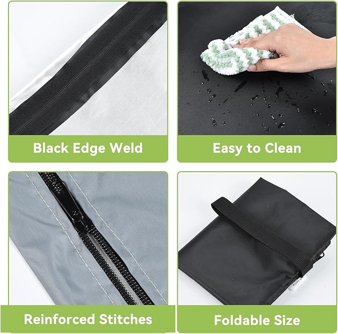 OTraki 2PCS Wet Bags 16x20 inch Medium Wet Dry Bag for Swimsuit and Towels Waterproof Beach Swimming Bag, Wet Dirty Clothes Gym Bags with Handle Drying Do Not Exceed 176℉ (Black & Grey)