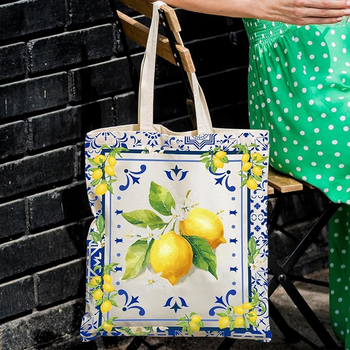 Canvas Tote Bag Gift - Funny Reusable Cloth Bags Vintage Totes Gifts for Women Shopping Grocery Lover Books Reader