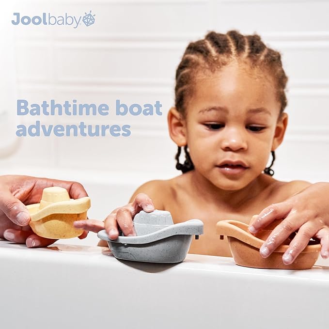 Jool Baby 12-Piece Bath Toy Gift Set – Bath Squirts, Rubber Ducks, Wind-up Swimming Whale – Bath Toy Storage Organizer Included