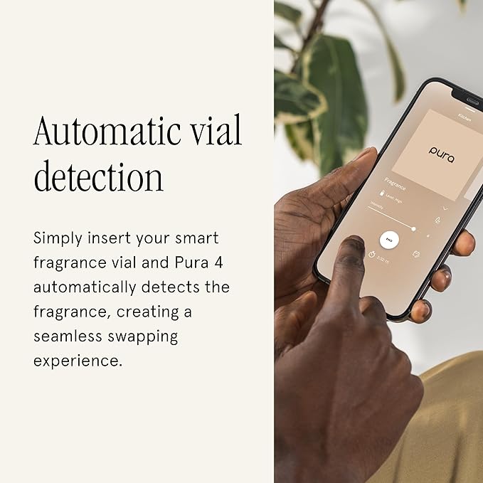 Pura & K. Hall Designs Home Scent Refill - Smart Home Air Diffuser - Up to 120-Hours of Premium Fragrance per Refill - Household Essential - Clean Diffuser Fragrance -2 Pack, Holiday Spice