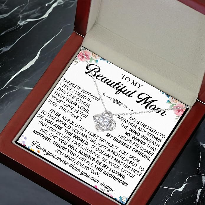 To My Mom Necklace, To My Badass Mom Necklace, To My Loving Mom Necklace From Son, Mother Daughter Necklace Gifts for Mom, Mothers Day Necklace Gift For Mom, Best Necklace Gifts For Mom