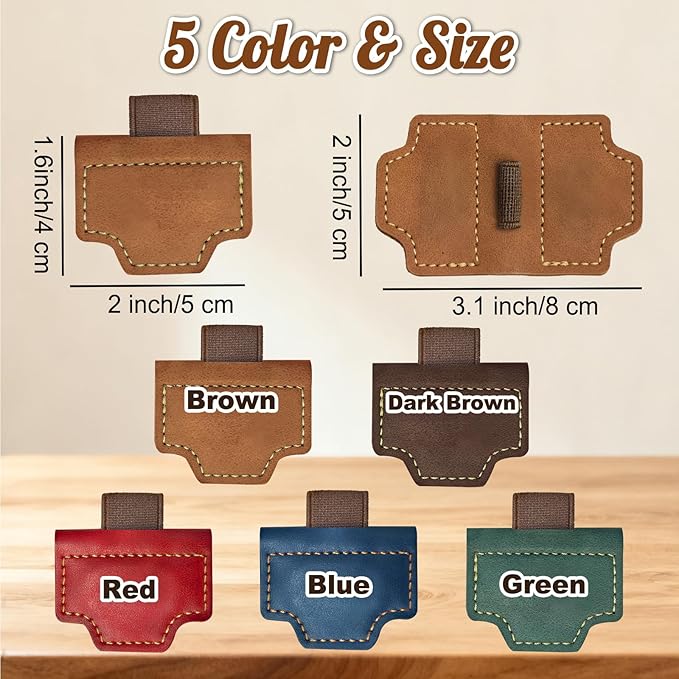 Custom Magnetic Leather Bookmark with Pen Holder, Personalized Name Book Marks Engraved Text for Reading Women Men Kids Book Lovers Gifts Travelers Notebook Accessories