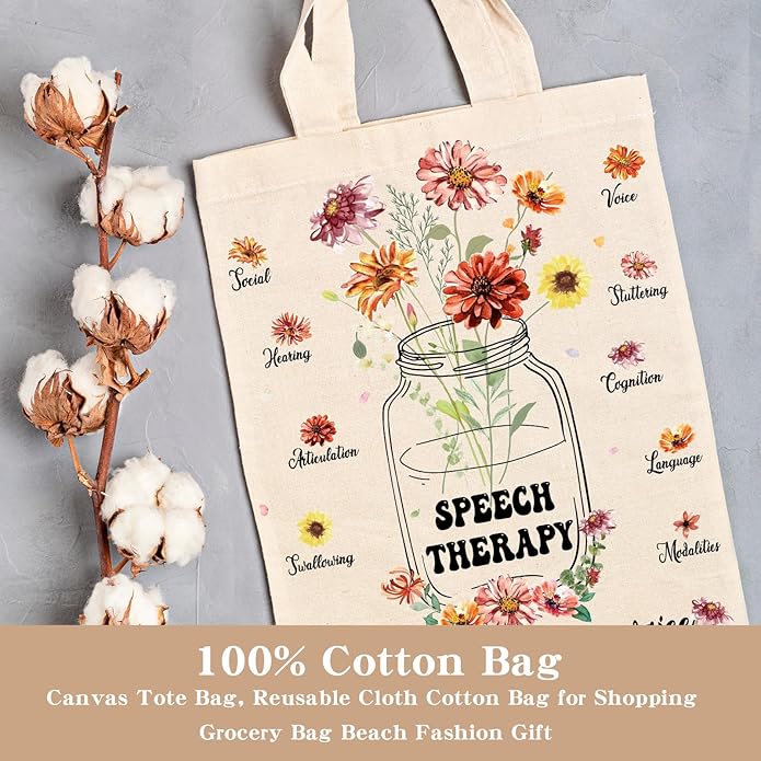 Canvas Tote Bag Gift - Funny Reusable Cloth Bags Vintage Totes Gifts for Women Shopping Grocery Lover Books Reader